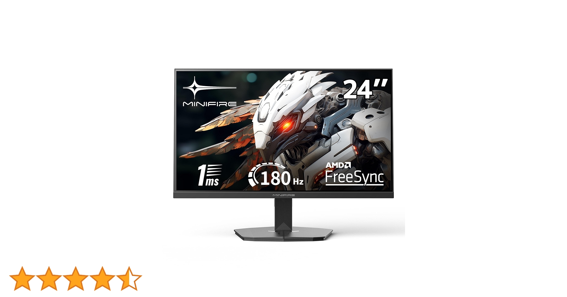 Minifire Gaming Monitor 24 Zoll, 180 Hz, 1ms, FreeSync, Full